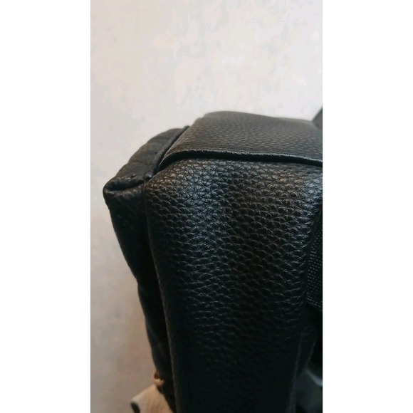 Olivia & Kate New York Womens Black Quilted Mini Backpack Studded Ears Bow - Picture 15 of 16